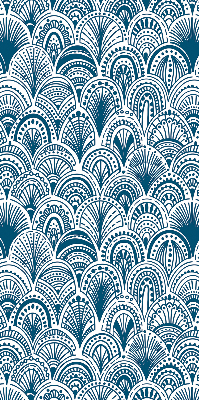 Store enrouleur occultant avec motif bleu