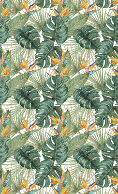 Store occultant pour fenêtre avec motif plantes tropicales