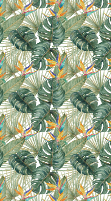 Store occultant pour fenêtre avec motif plantes tropicales