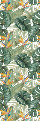 Store occultant pour fenêtre avec motif plantes tropicales