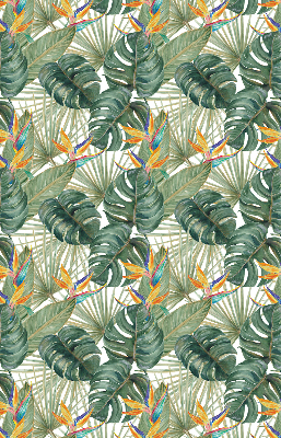 Store occultant pour fenêtre avec motif plantes tropicales
