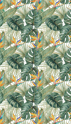 Store occultant pour fenêtre avec motif plantes tropicales