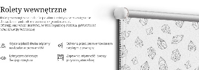 Store fenêtre intérieur formes géométriques