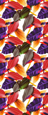 Store fenêtre intérieur feuilles colorées