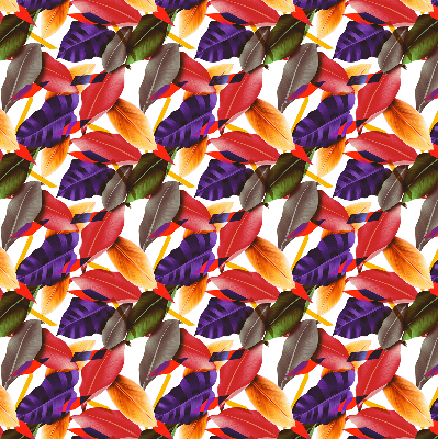 Store fenêtre intérieur feuilles colorées