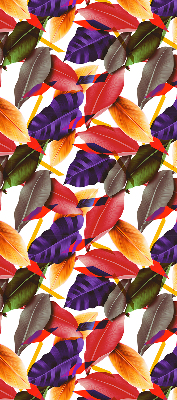 Store fenêtre intérieur feuilles colorées