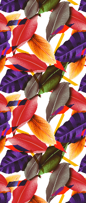 Store fenêtre intérieur feuilles colorées