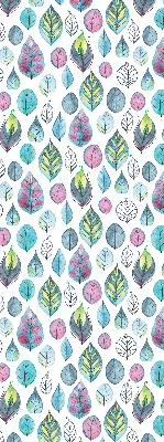 Store enrouleur occultant à feuilles colorées