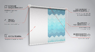 Store enrouleur occultant avec motif de montagnes peintes