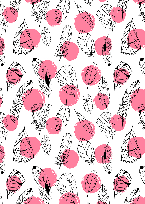 Store enrouleur occultant à plumes et points roses