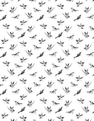 Store occultant fenêtre avec motif oiseaux