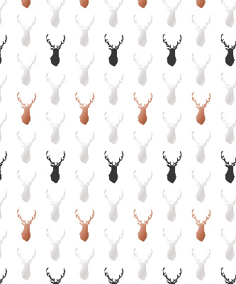 Store enrouleur occultant avec têtes de cerf dessinées