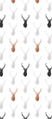 Store enrouleur occultant avec têtes de cerf dessinées