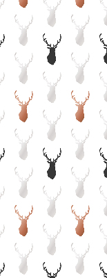 Store enrouleur occultant avec têtes de cerf dessinées