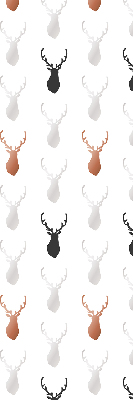 Store enrouleur occultant avec têtes de cerf dessinées
