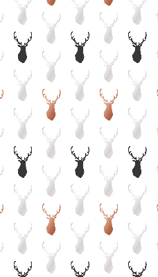Store enrouleur occultant avec têtes de cerf dessinées