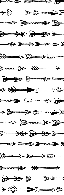 Store enrouleur occultant avec motif de croquis de flèches