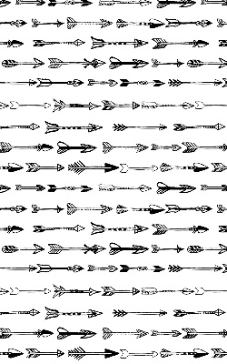 Store enrouleur occultant avec motif de croquis de flèches