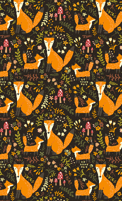 Store enrouleur occultant avec motif renards et plantes