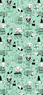 Store fenêtre intérieur pour animaux d’hiver