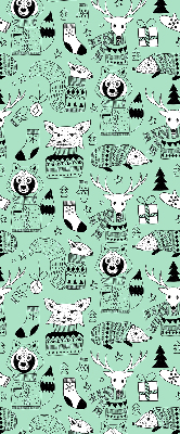 Store fenêtre intérieur pour animaux d’hiver