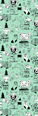 Store fenêtre intérieur pour animaux d’hiver