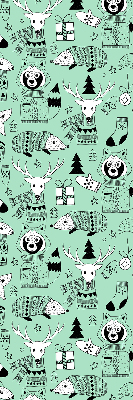 Store fenêtre intérieur pour animaux d’hiver