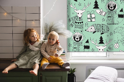 Store fenêtre intérieur pour animaux d’hiver