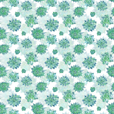 Store occultant fenêtre à motifs de fleurs vertes