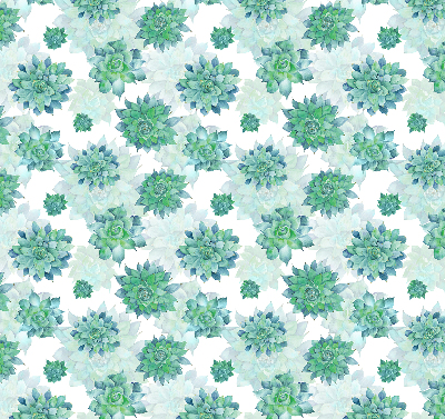 Store occultant fenêtre à motifs de fleurs vertes