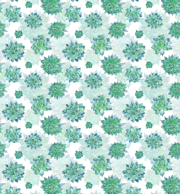 Store occultant fenêtre à motifs de fleurs vertes