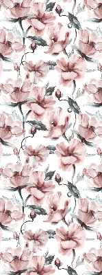 Store enrouleur occultant à fleurs roses