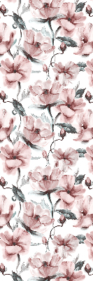 Store enrouleur occultant à fleurs roses
