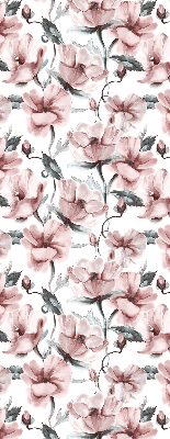 Store enrouleur occultant à fleurs roses