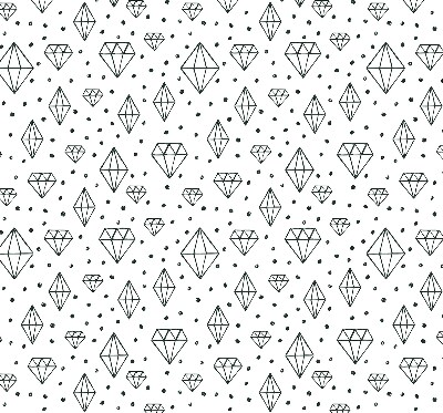 Store occultant fenêtre avec motif de diamants dessinés