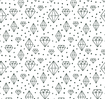 Store occultant fenêtre avec motif de diamants dessinés