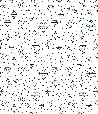 Store occultant fenêtre avec motif de diamants dessinés