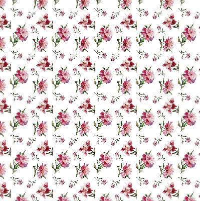 Store fenêtre intérieur fleur rose