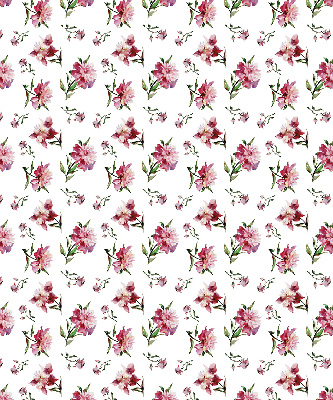 Store fenêtre intérieur fleur rose