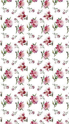 Store fenêtre intérieur fleur rose