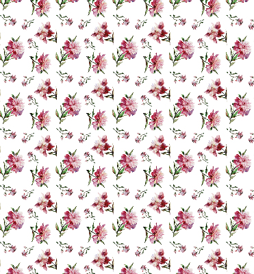 Store fenêtre intérieur fleur rose