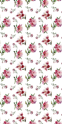 Store fenêtre intérieur fleur rose