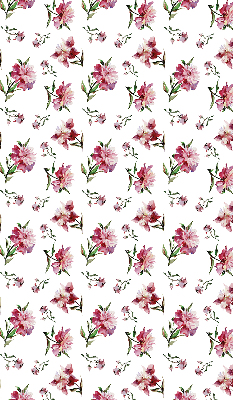 Store fenêtre intérieur fleur rose