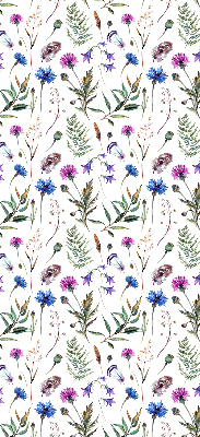 Store enrouleur occultant fleurs colorées