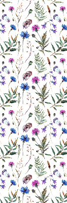 Store enrouleur occultant fleurs colorées