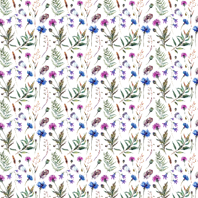 Store enrouleur occultant fleurs colorées