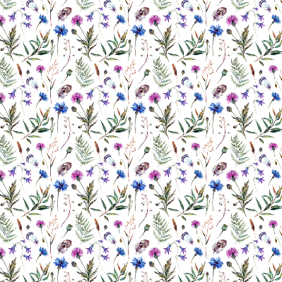 Store enrouleur occultant fleurs colorées