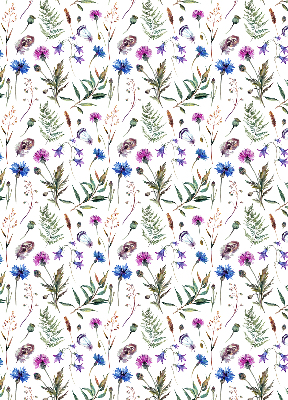 Store enrouleur occultant fleurs colorées