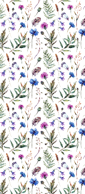 Store enrouleur occultant fleurs colorées