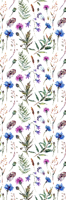 Store enrouleur occultant fleurs colorées